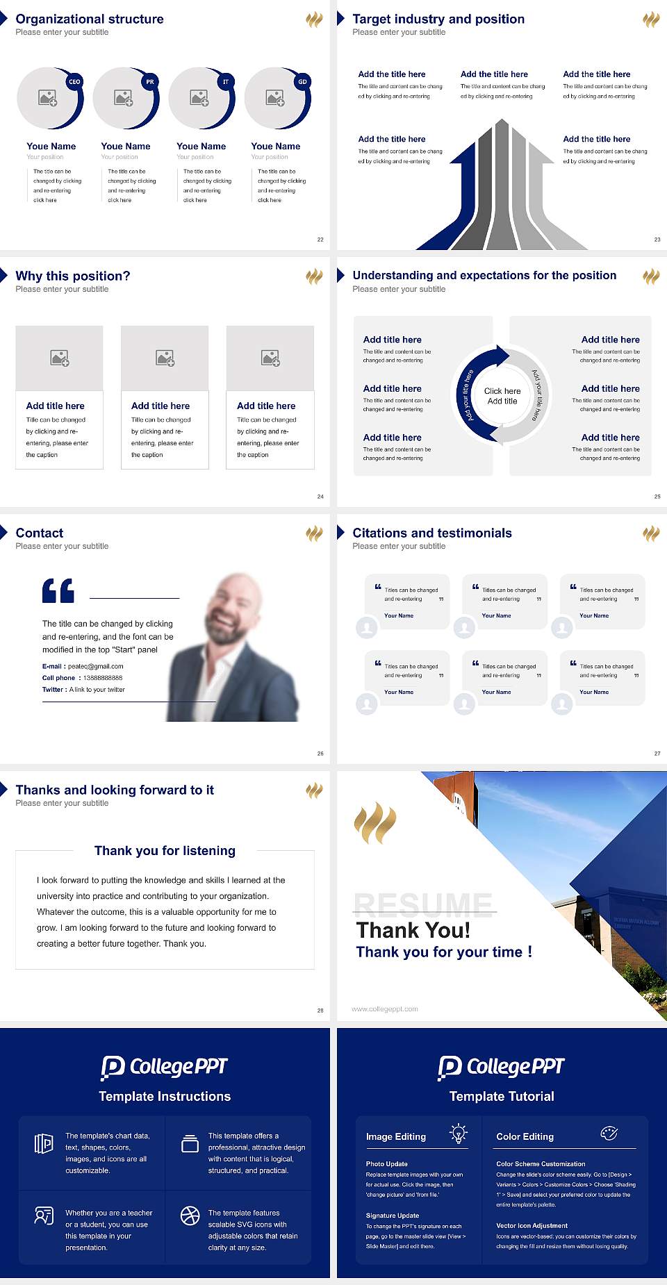 Trinity Western University Resume PPT Template4:3 ratio PPT effect preview image4