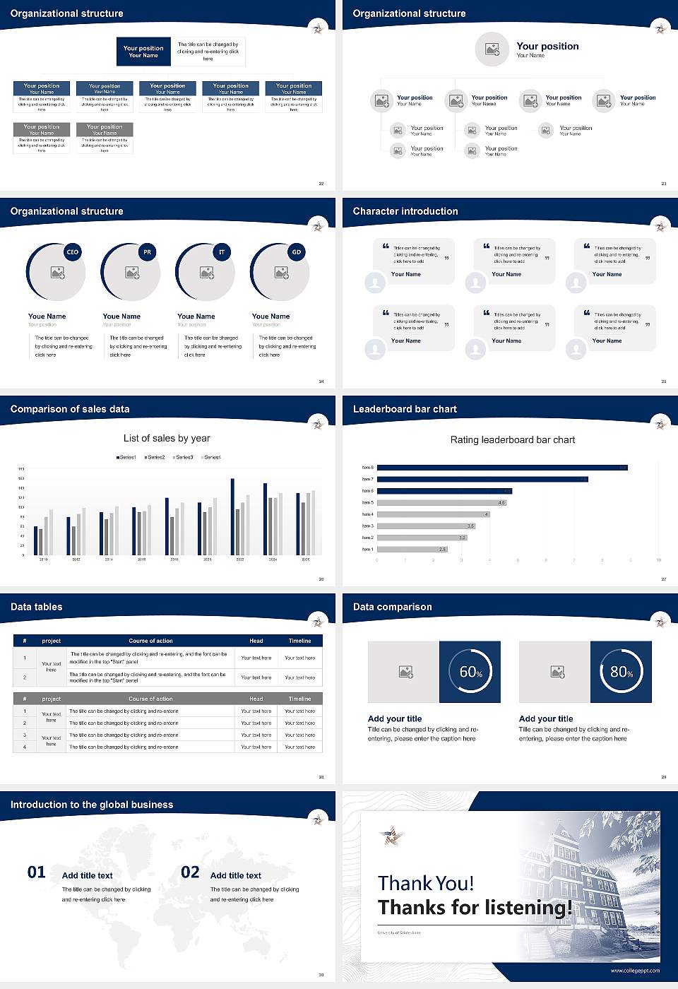 University of Sainte-Anne Academic Presentation/Research Findings Report PPT Template16:9 ratio PPT effect preview image4