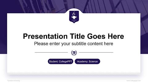 Tyndale University National Scholarship Defense PPT Template