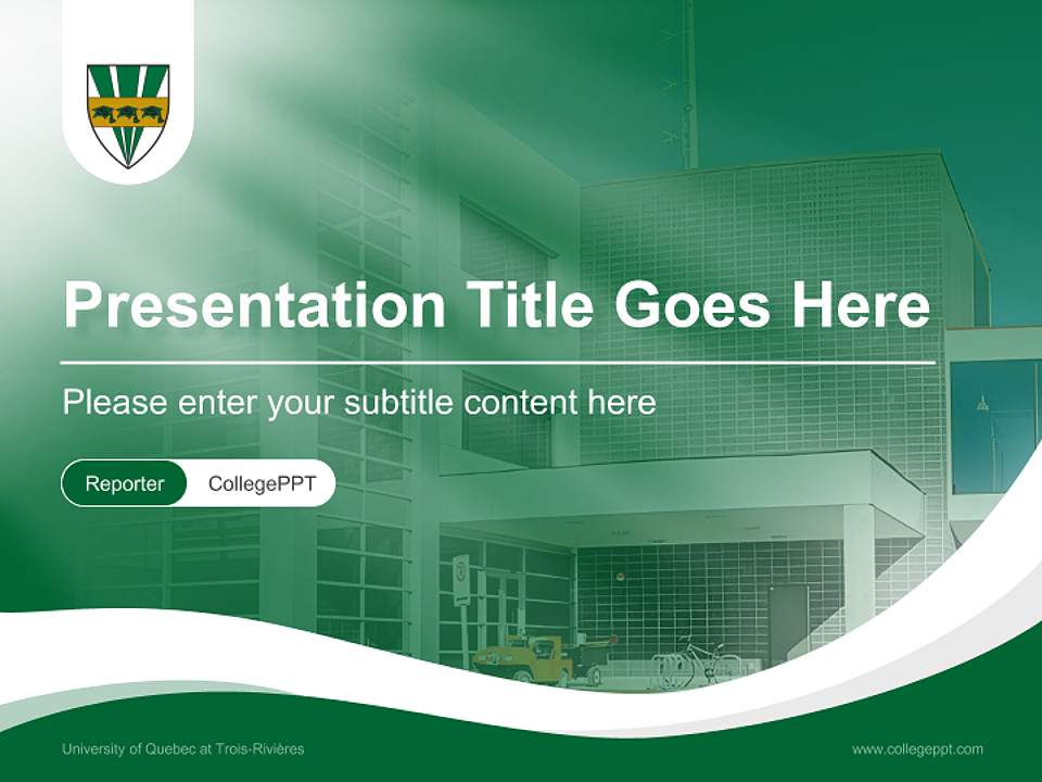 University of Quebec at Trois-Rivières Lecture Sharing and Networking Event PPT Template4:3 ratio PPT effect preview image4