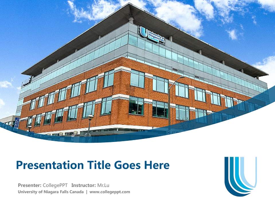 University of Niagara Falls Canada Course/Courseware Creation PPT Template4:3 ratio PPT effect preview image5