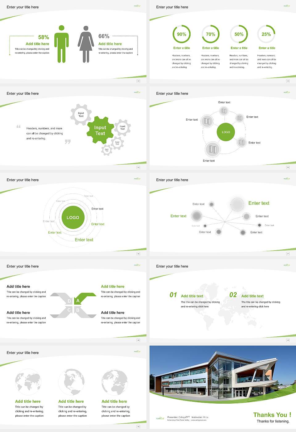 University of the Fraser Valley Course/Courseware Creation PPT Template16:9 ratio PPT effect preview image4