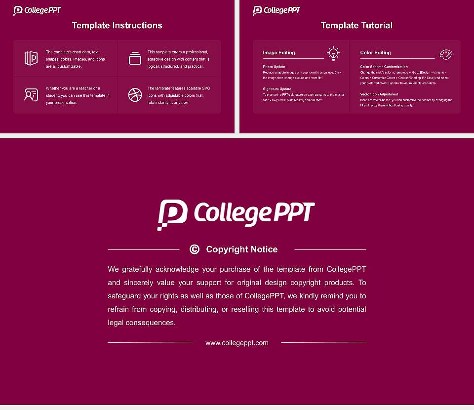 J. F. Oberlin University Course/Courseware Creation PPT Template16:9 ratio PPT effect preview image5