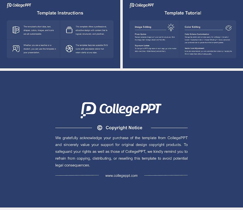 Crandall University Course/Courseware Creation PPT Template16:9 ratio PPT effect preview image5