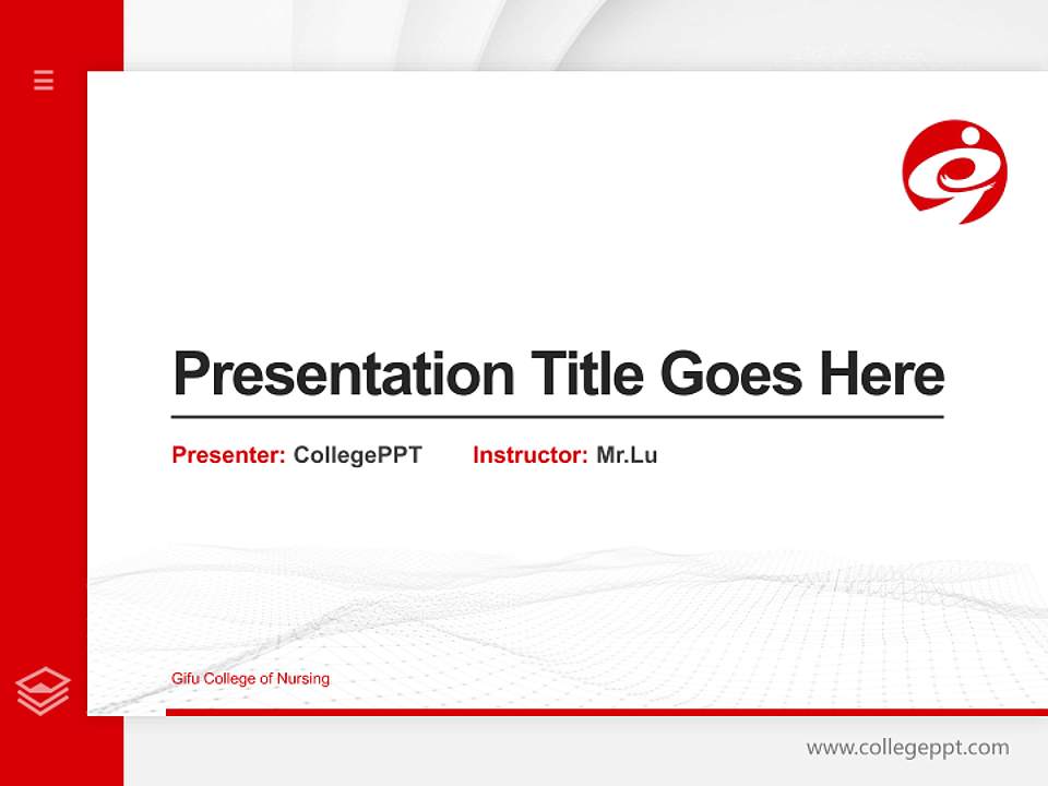 Gifu College of Nursing Thesis Proposal/Graduation Defense PPT Template4:3 ratio PPT effect preview image5