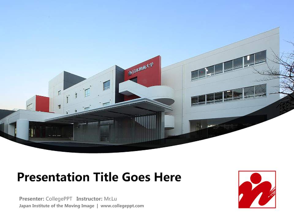 Japan Institute of the Moving Image Course/Courseware Creation PPT Template4:3 ratio PPT effect preview image5
