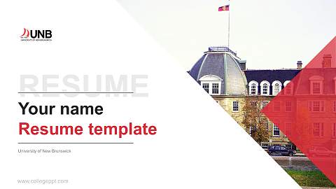 University of New Brunswick Resume PPT Template