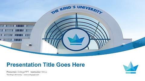The King’s University Course/Courseware Creation PPT Template