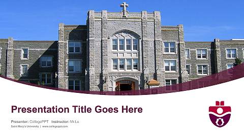 Saint Mary’s University Course/Courseware Creation PPT Template