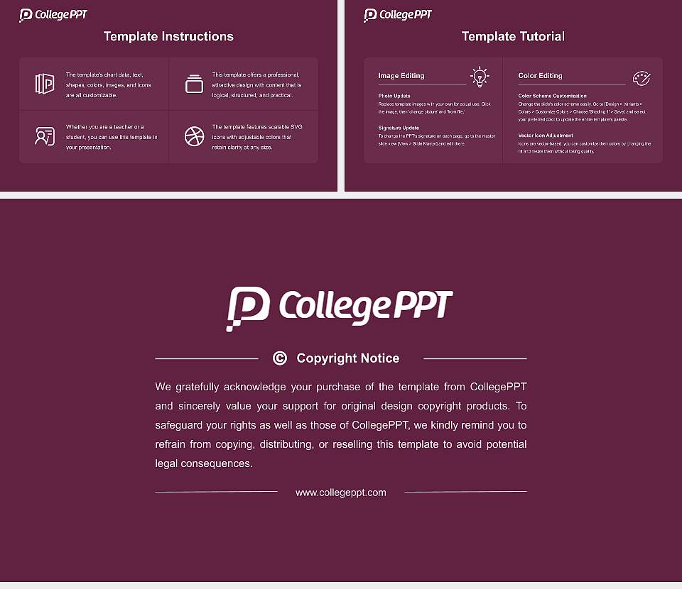 Saint Mary’s University Course/Courseware Creation PPT Template16:9 ratio PPT effect preview image5