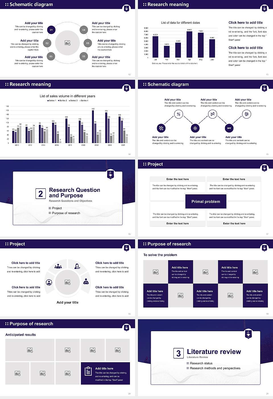 Tyndale University Graduation Thesis Defense PPT Template16:9 ratio PPT effect preview image3