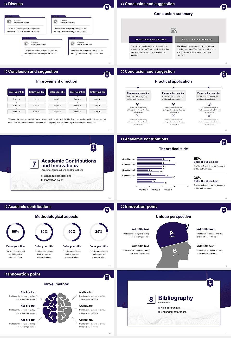 Tyndale University Graduation Thesis Defense PPT Template16:9 ratio PPT effect preview image6