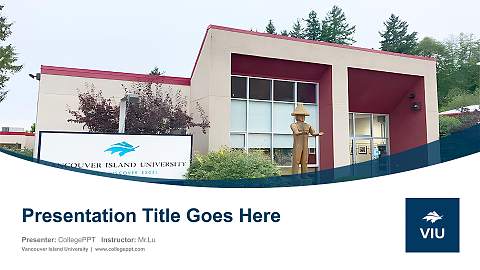 Vancouver Island University Course/Courseware Creation PPT Template
