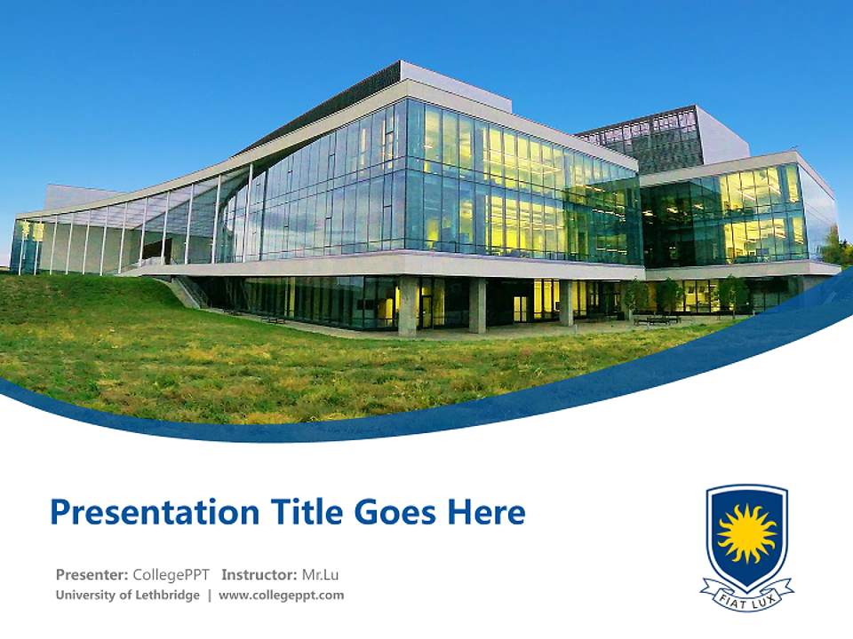 University of Lethbridge Course/Courseware Creation PPT Template4:3 ratio PPT effect preview image5
