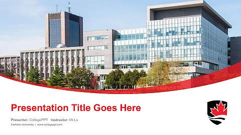 Carleton University Course/Courseware Creation PPT Template