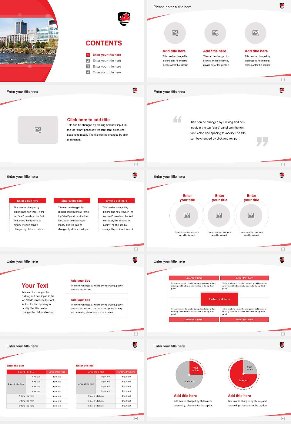 Carleton University Course/Courseware Creation PPT Template16:9 ratio PPT effect preview image2