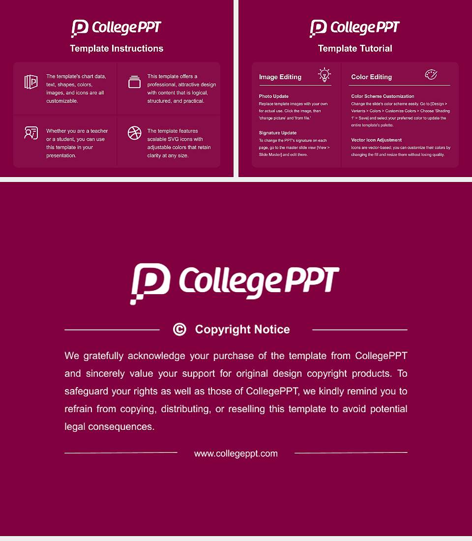 J. F. Oberlin University Course/Courseware Creation PPT Template4:3 ratio PPT effect preview image5