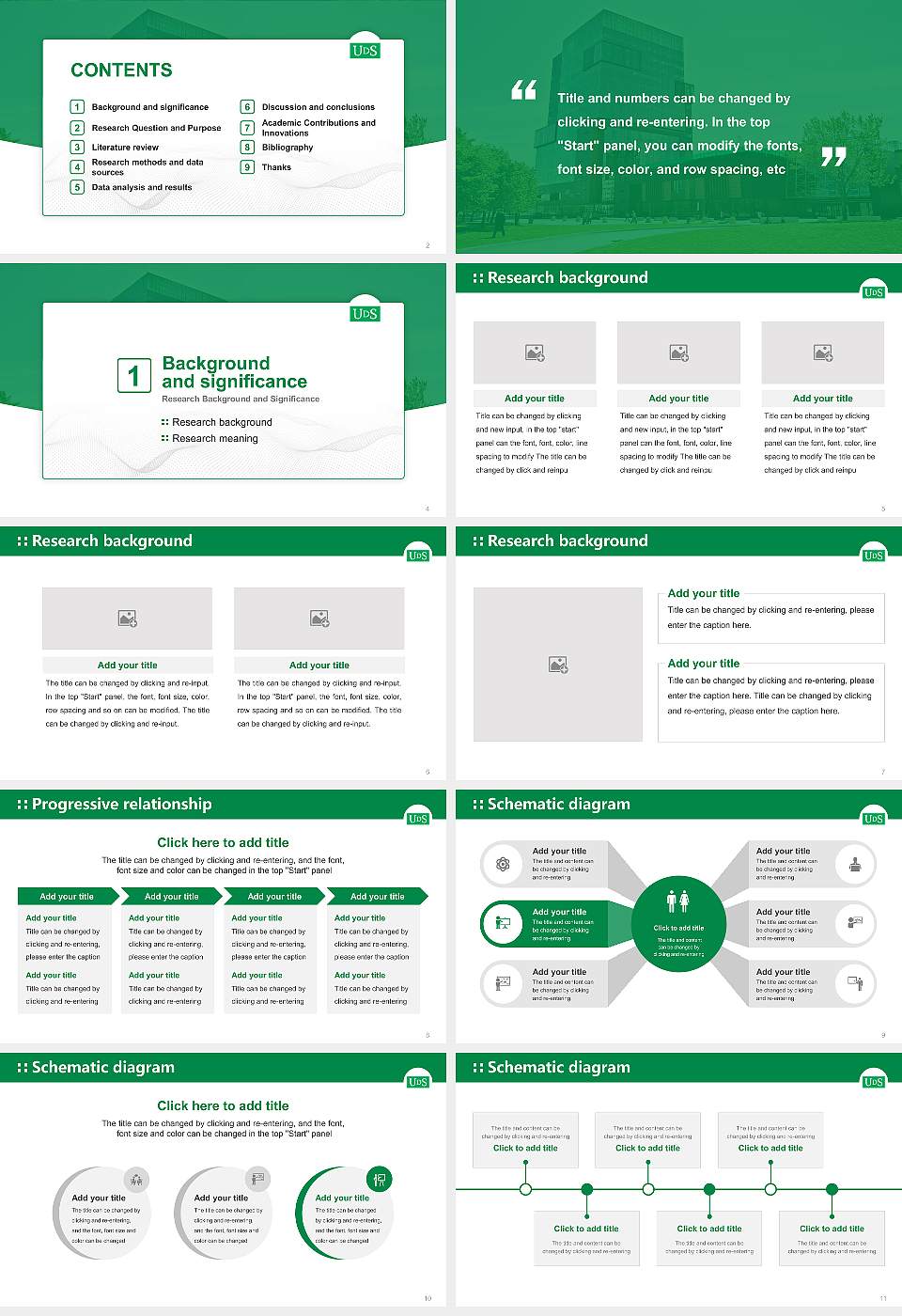 University of Sherbrooke Graduation Thesis Defense PPT Template16:9 ratio PPT effect preview image2