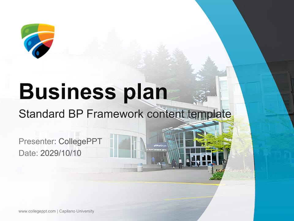 Capilano University Competition/Entrepreneurship Contest PPT Template4:3 ratio PPT effect preview image9