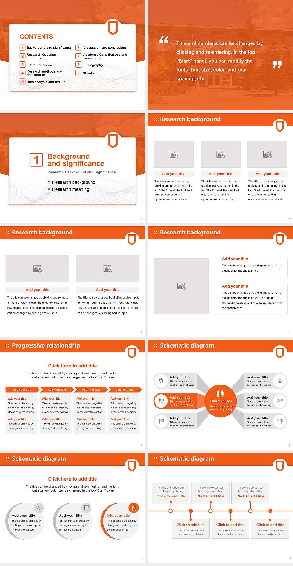 Athabasca University Graduation Thesis Defense PPT Template4:3 ratio PPT effect preview image2