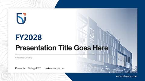 Ontario Tech University Academic Presentation/Research Findings Report PPT Template