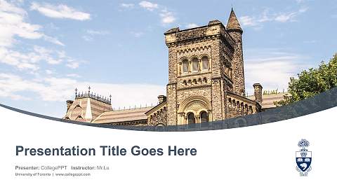 University of Toronto Course/Courseware Creation PPT Template