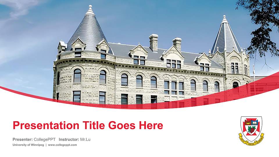 University of Winnipeg Course/Courseware Creation PPT Template16:9 ratio PPT effect preview image