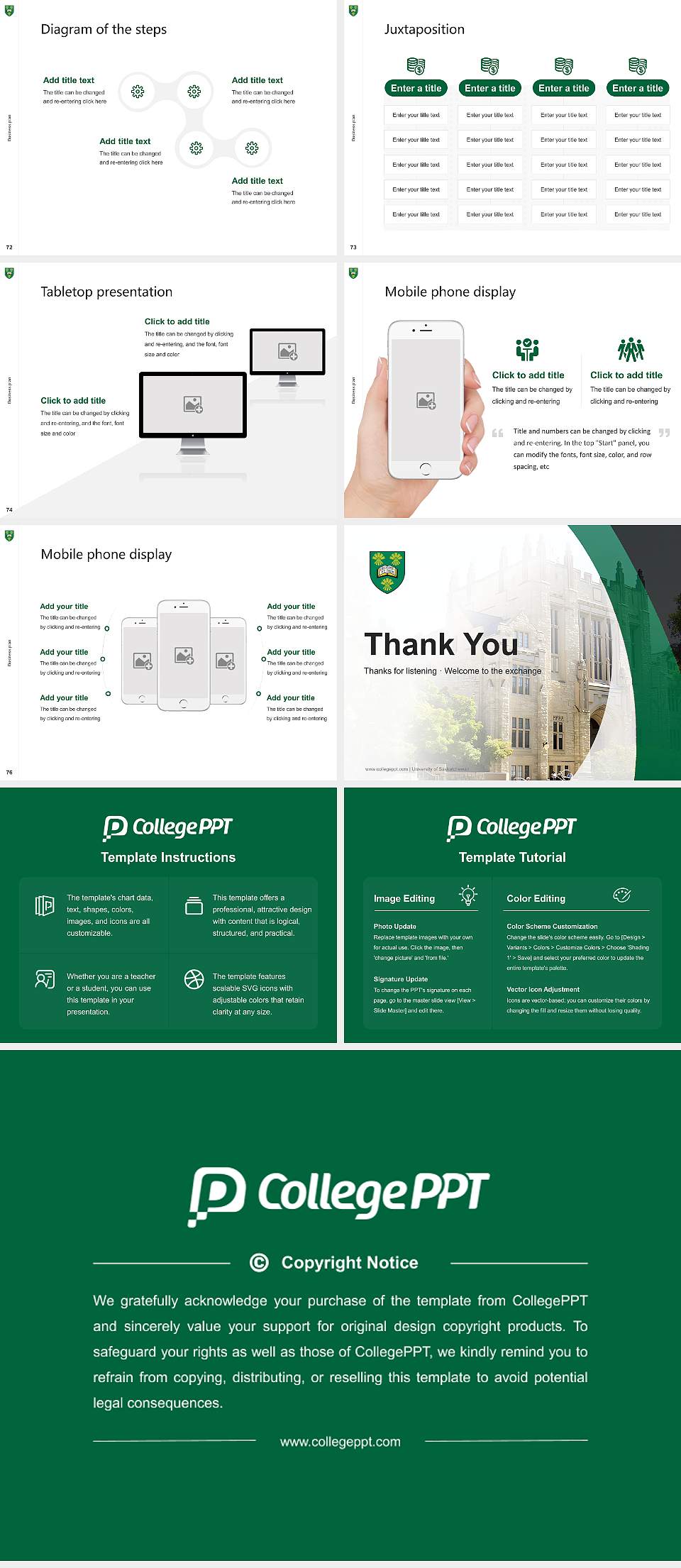 University of Saskatchewan Competition/Entrepreneurship Contest PPT Template4:3 ratio PPT effect preview image9