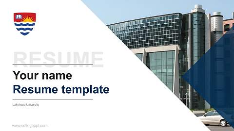 Lakehead University Resume PPT Template