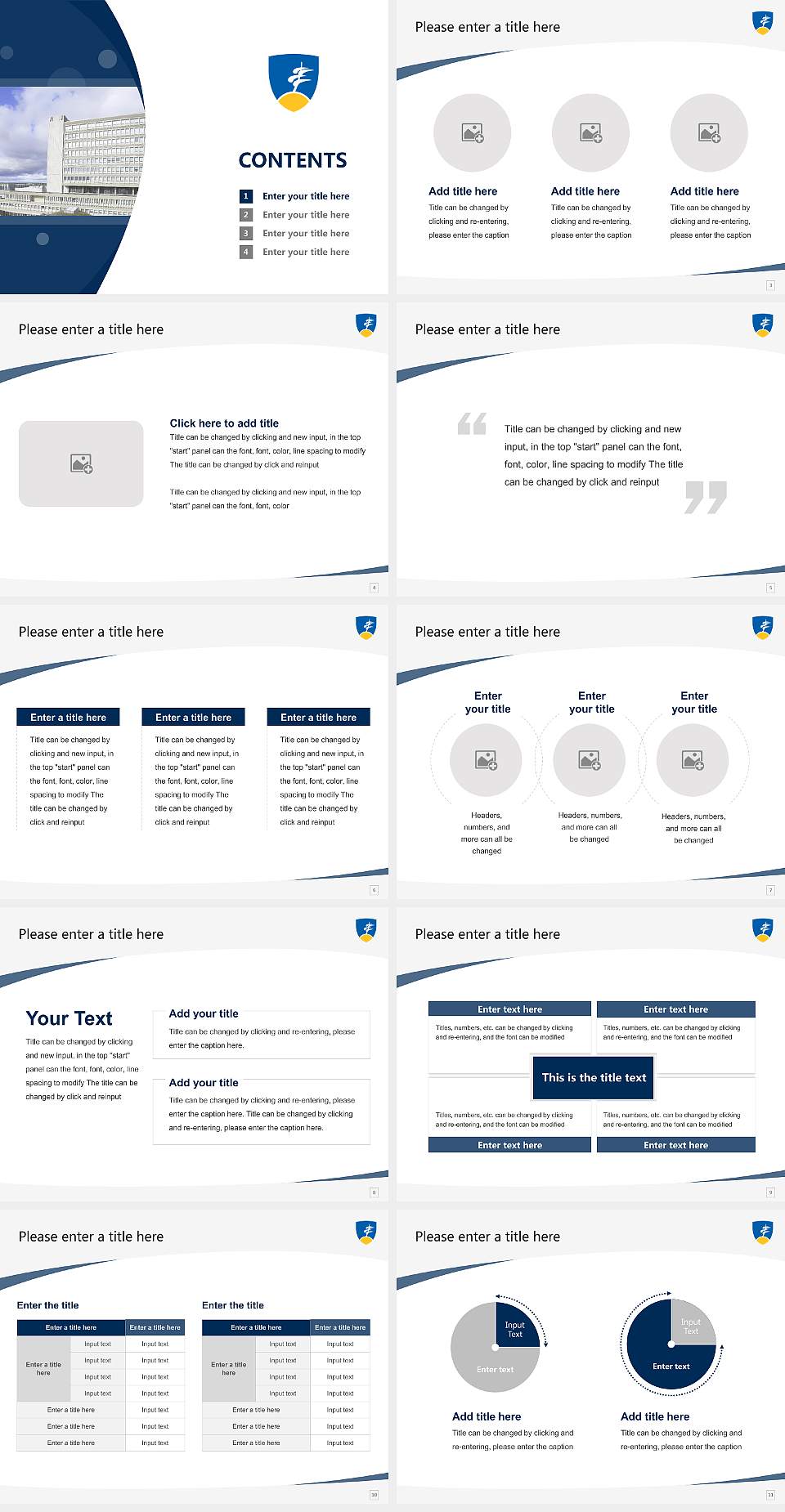 Laurentian University Course/Courseware Creation PPT Template4:3 ratio PPT effect preview image2