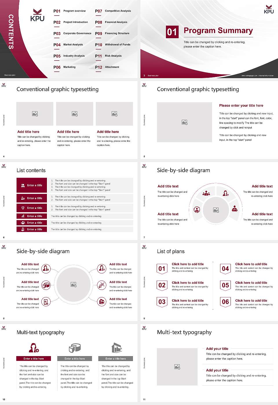 Kwantlen Polytechnic University Competition/Entrepreneurship Contest PPT Template16:9 ratio PPT effect preview image2