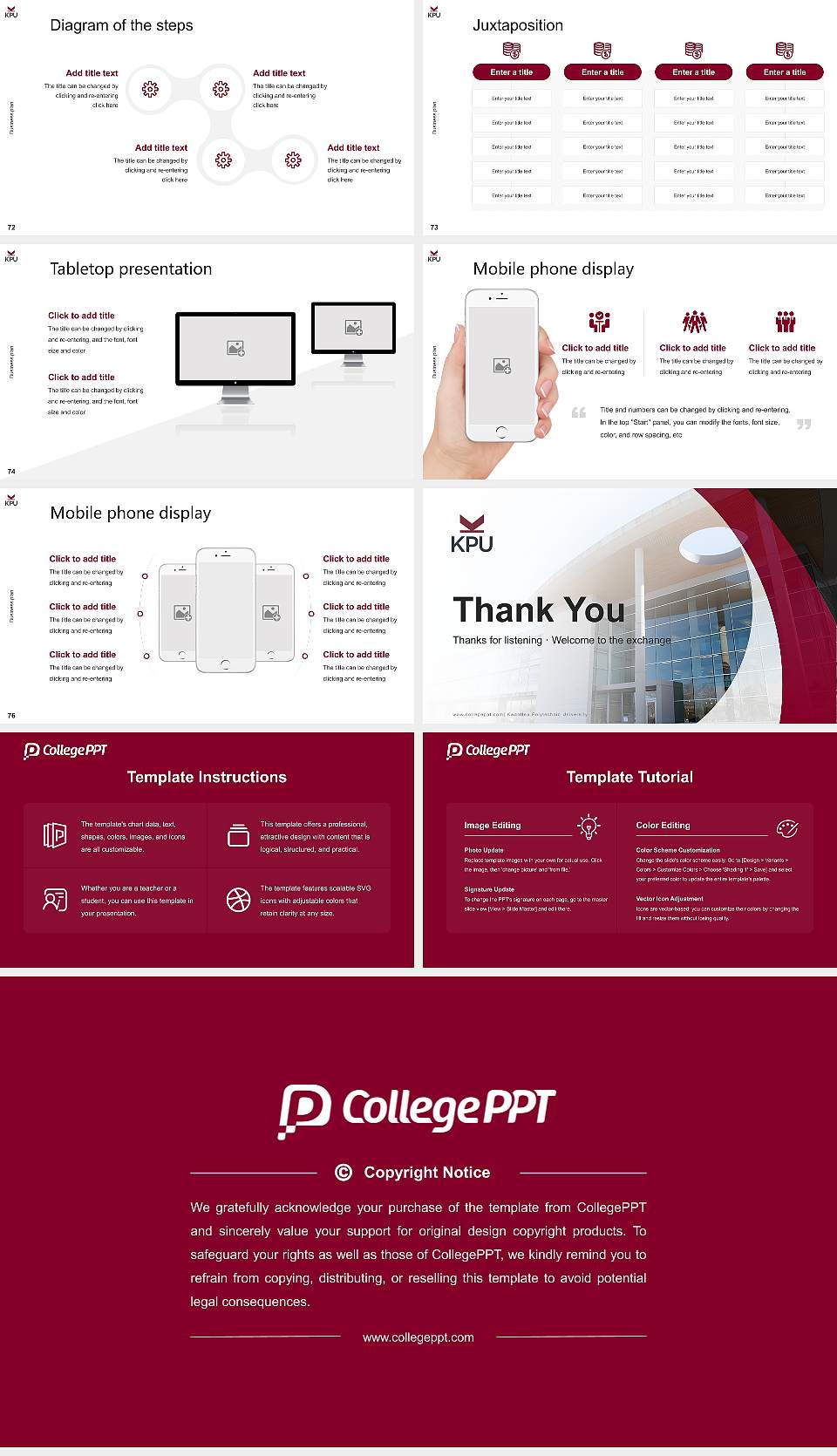 Kwantlen Polytechnic University Competition/Entrepreneurship Contest PPT Template16:9 ratio PPT effect preview image9