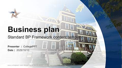 University of Sainte-Anne Competition/Entrepreneurship Contest PPT Template