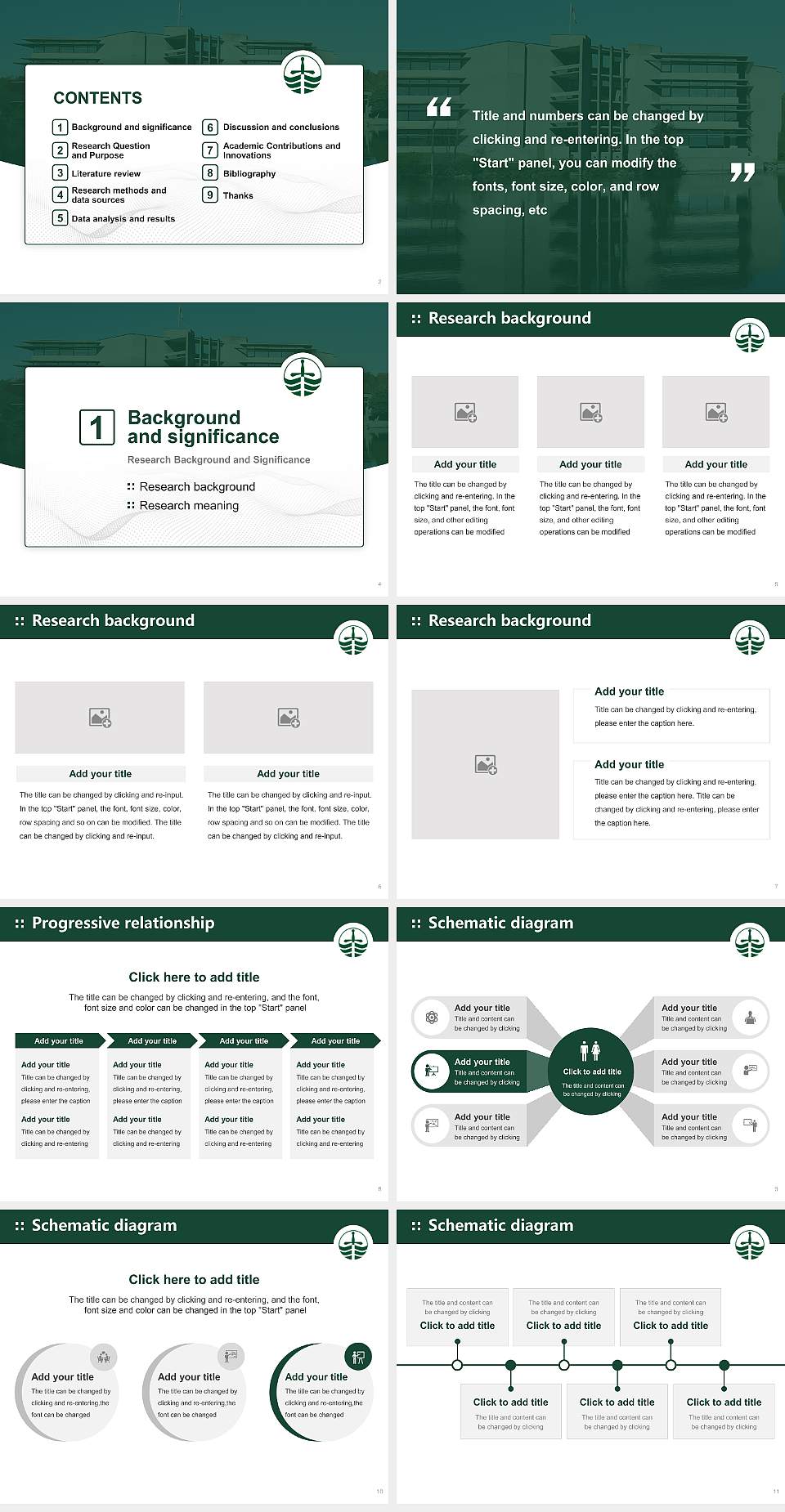 Trent University Graduation Thesis Defense PPT Template4:3 ratio PPT effect preview image2