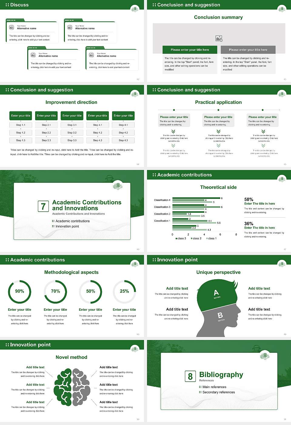 Iwate University Graduation Thesis Defense PPT Template16:9 ratio PPT effect preview image6