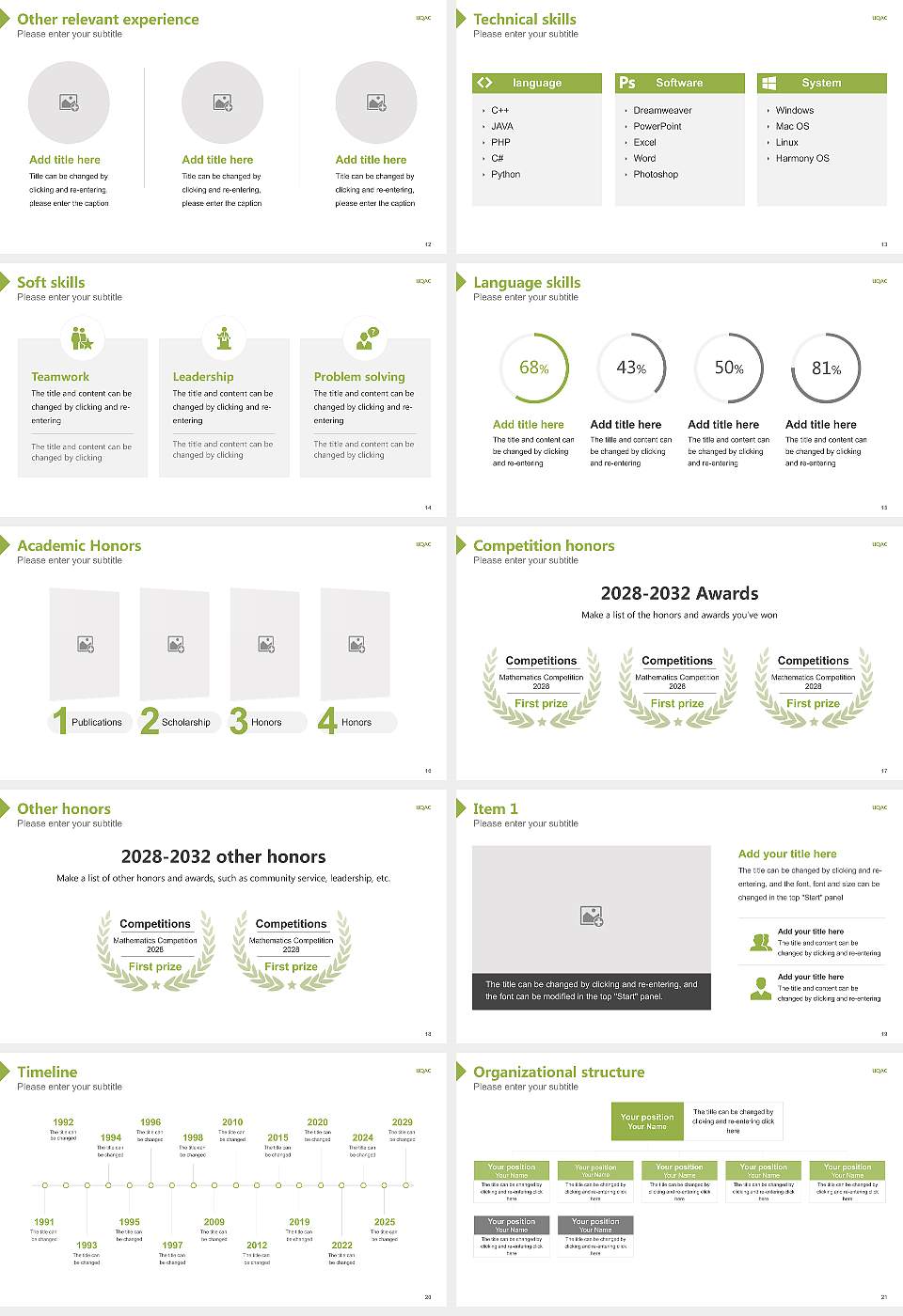 University of Quebec at Chicoutimi Resume PPT Template16:9 ratio PPT effect preview image3