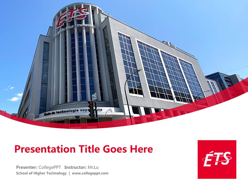 School of Higher Technology Course/Courseware Creation PPT Template4:3 ratio PPT effect preview image5