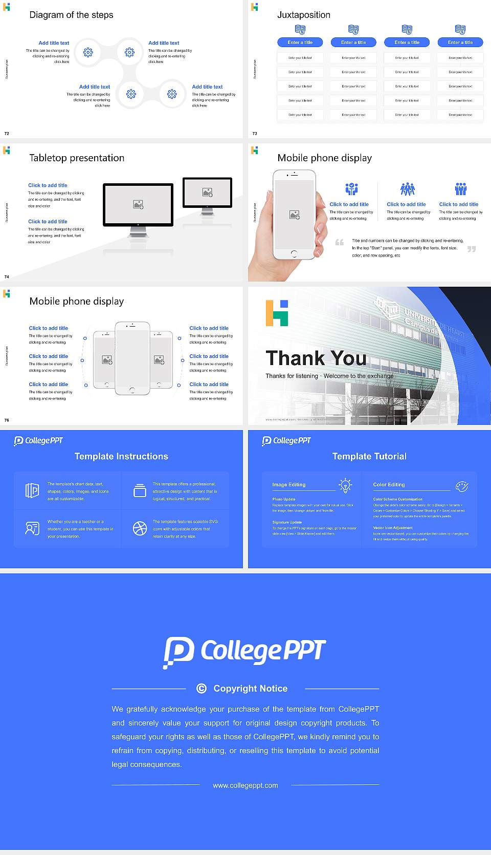 University of Hearst Competition/Entrepreneurship Contest PPT Template16:9 ratio PPT effect preview image9