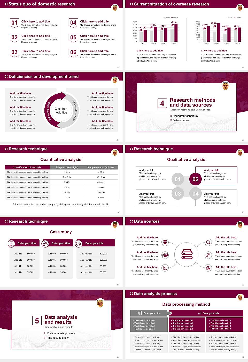 McMaster University Graduation Thesis Defense PPT Template16:9 ratio PPT effect preview image4