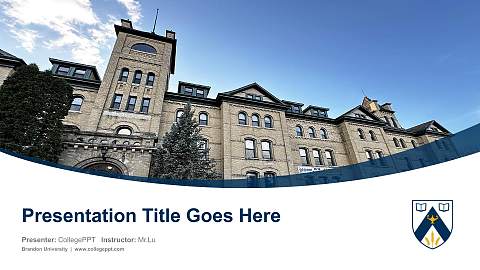 Brandon University Course/Courseware Creation PPT Template