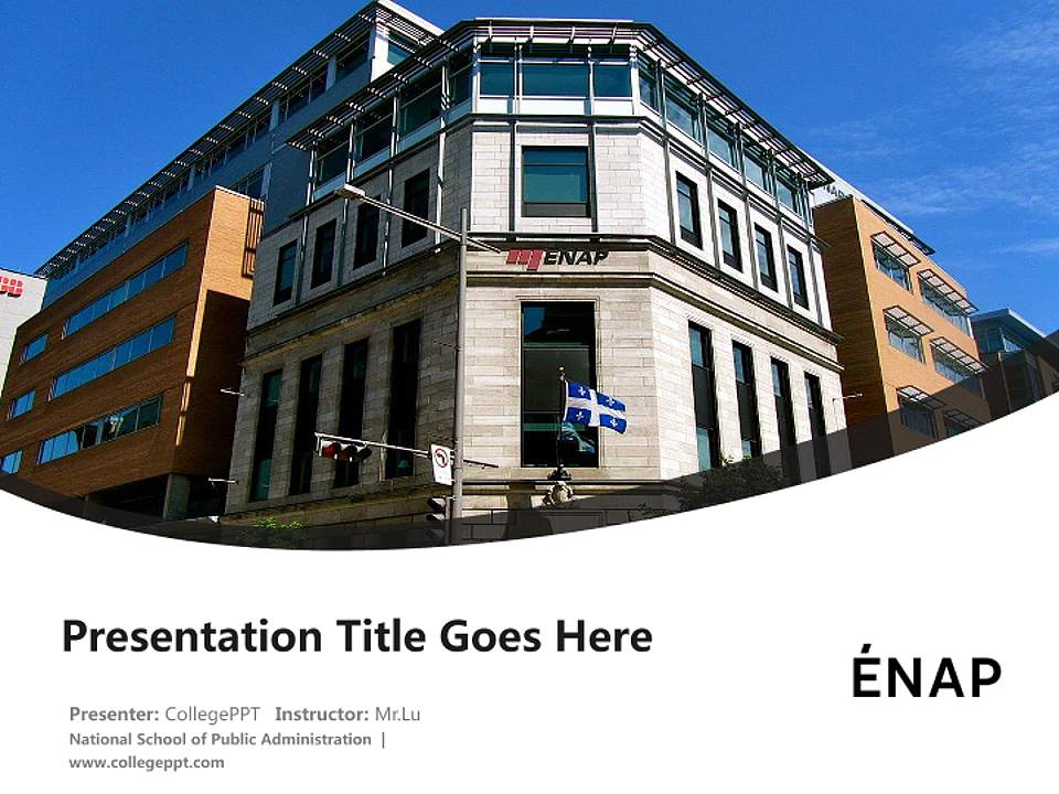 National School of Public Administration Course/Courseware Creation PPT Template4:3 ratio PPT effect preview image5