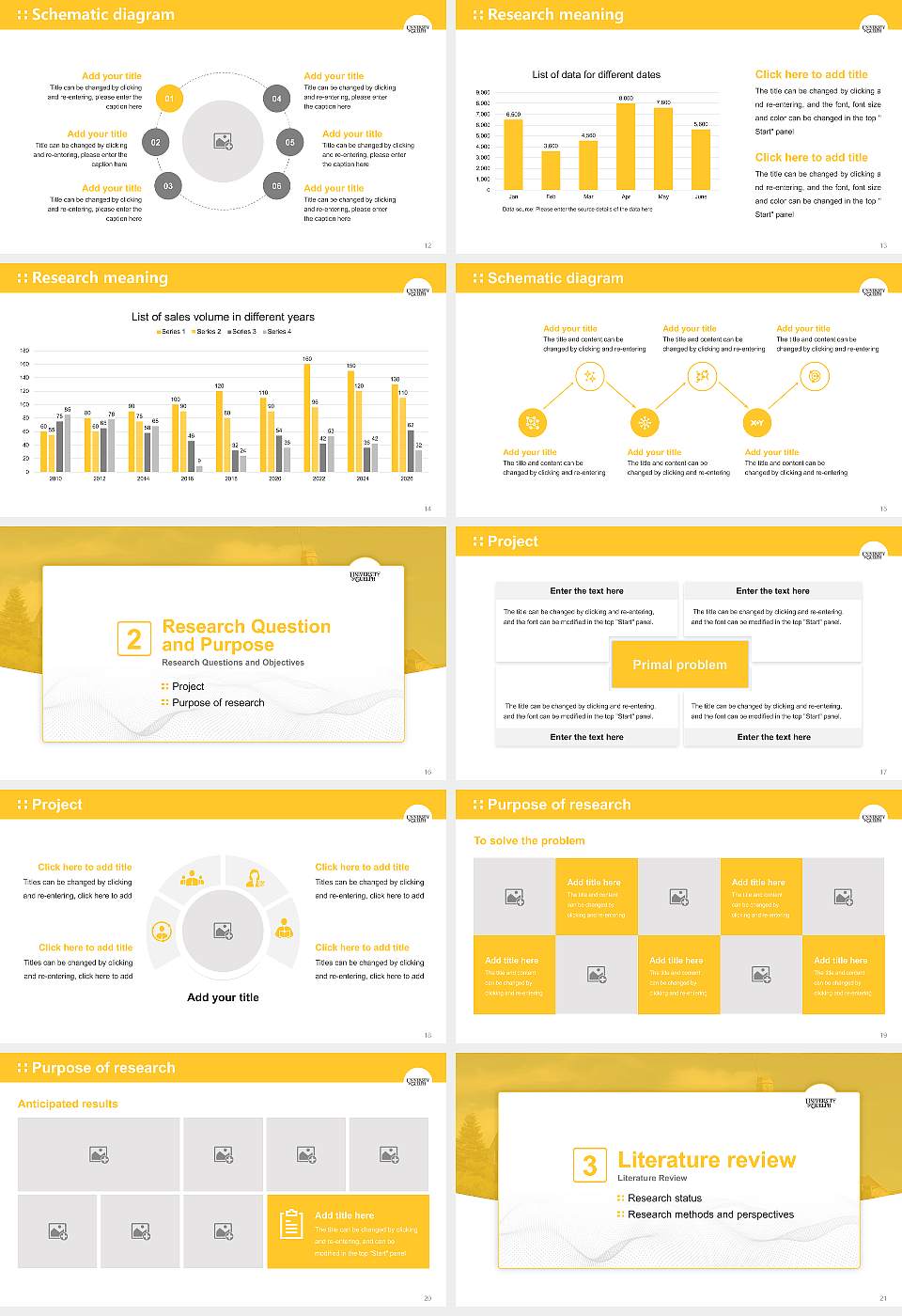 University of Guelph Graduation Thesis Defense PPT Template16:9 ratio PPT effect preview image3