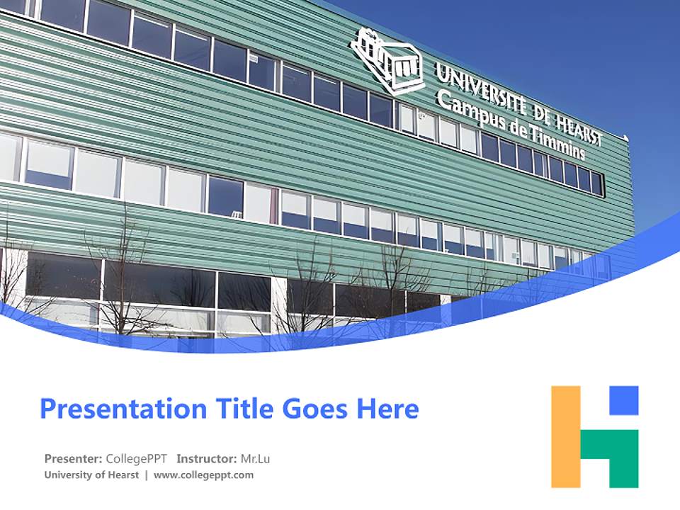 University of Hearst Course/Courseware Creation PPT Template4:3 ratio PPT effect preview image5