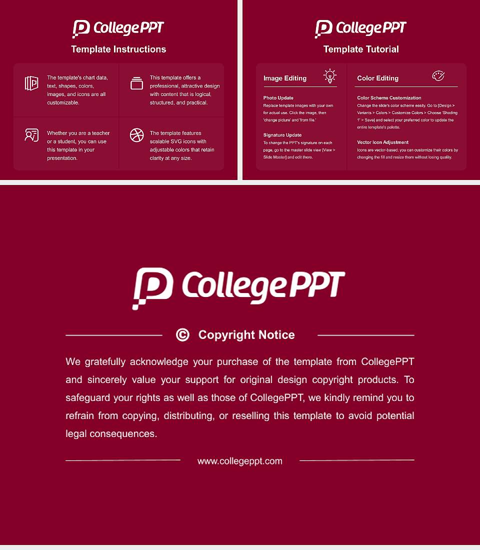 Kwantlen Polytechnic University Course/Courseware Creation PPT Template4:3 ratio PPT effect preview image5
