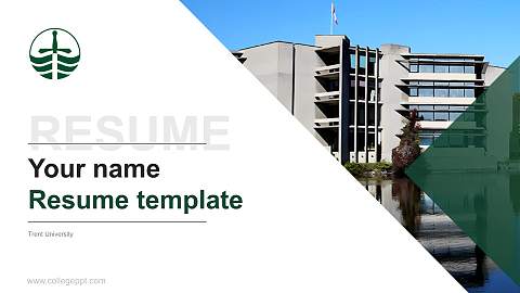 Trent University Resume PPT Template