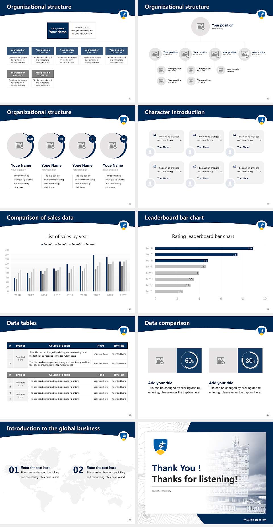 Laurentian University Academic Presentation/Research Findings Report PPT Template4:3 ratio PPT effect preview image4