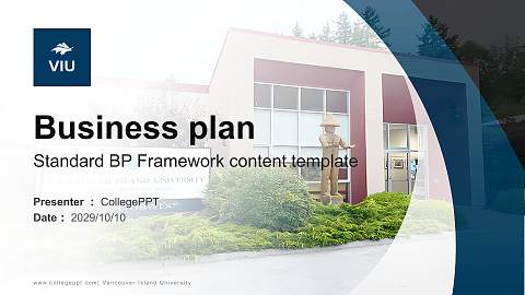 Vancouver Island University Competition/Entrepreneurship Contest PPT Template