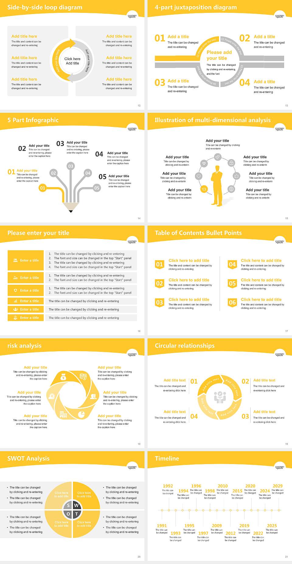 University of Guelph Academic Presentation/Research Findings Report PPT Template4:3 ratio PPT effect preview image3
