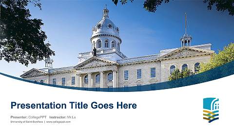 University of Saint-Boniface Course/Courseware Creation PPT Template