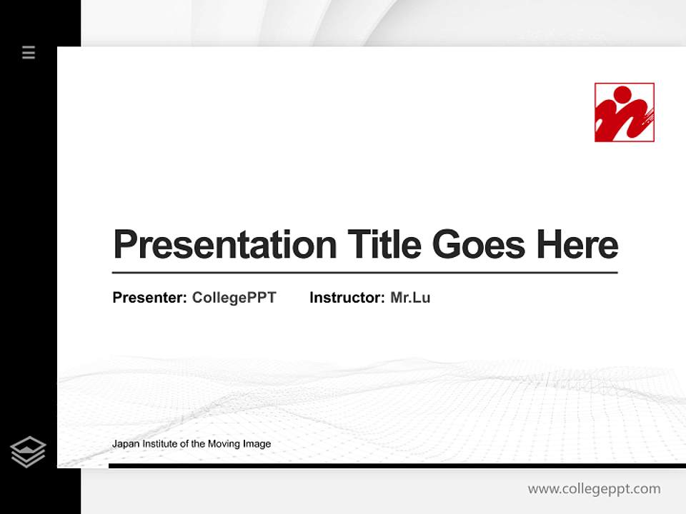 Japan Institute of the Moving Image Thesis Proposal/Graduation Defense PPT Template4:3 ratio PPT effect preview image5